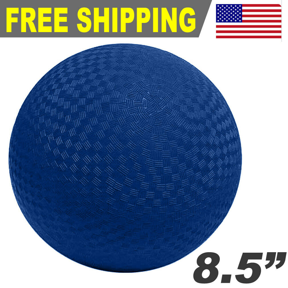 Sports Rubber 8.5" Premium Playground Dodgeball Kickball Game Ball - Blue