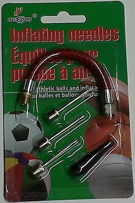 Inflating Needles Air Pin Pump Sports Balls Soccer Basketball Football 5 Pc Set