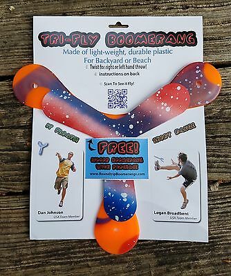Tri-fly Boomerang: As Seen On Dude Perfect- Includes Free Indoor Boomerang