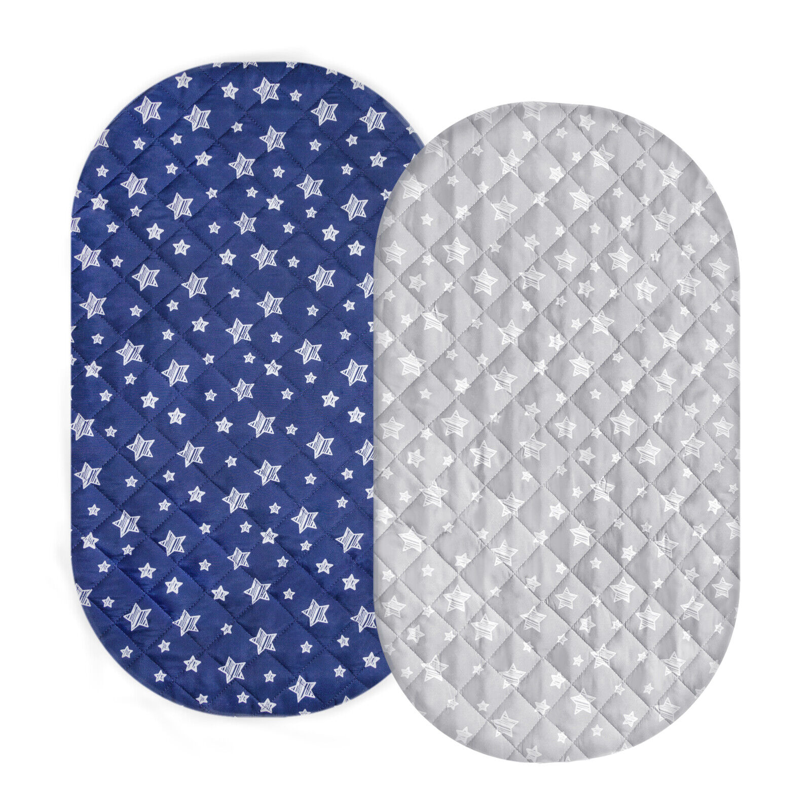 Bassinet Mattress Pad Cover Waterproof Soft Fits For Different Cradle 2 Pack