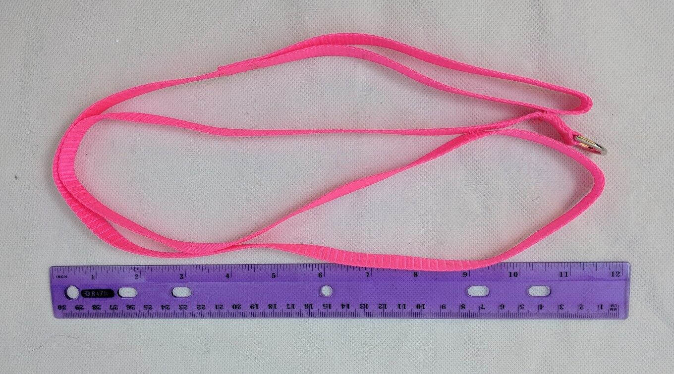Hartford Wi Wisconsin Animal Clinic Pet Dog Leash Only Neon Pink 48" Long